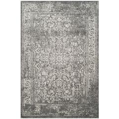 EVOKE, GREY / IVORY, 6'-7" X 9', Area Rug, EVK256D-6
