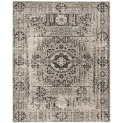 EVOKE, IVORY / BLACK, 9' X 12', Area Rug
