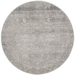 EVOKE, SILVER / IVORY, 9' X 9' Round, Area Rug, EVK270Z-9R