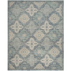 EVOKE, LIGHT BLUE / IVORY, 9' X 12', Area Rug, EVK274C-9