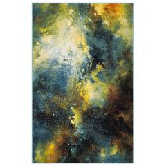 GALAXY, BLUE / MULTI, 6'-7" X 9', Area Rug