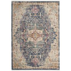 ILLUSION, BLUE / PURPLE, 6' X 9', Area Rug