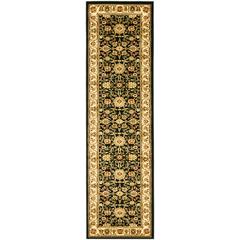 LYNDHURST, BLACK / IVORY, 2'-3" X 20', Area Rug, LNH212A-220