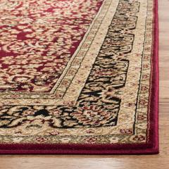 LYNDHURST, RED / BLACK, 6' X 9', Area Rug, LNH214A-6