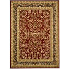 LYNDHURST, RED / BLACK, 9' X 12', Area Rug, LNH214A-9