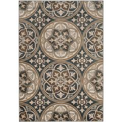 LYNDHURST, SLATE BLUE / BEIGE, 6' X 9', Area Rug