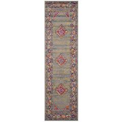 MADISON, LIGHT GREY / FUCHSIA, 2'-3" X 8', Area Rug, MAD133G-28