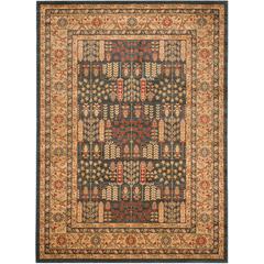 MAHAL, NAVY / NATURAL, 9' X 12', Area Rug, MAH697E-9