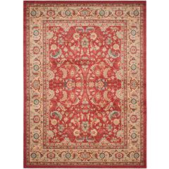 MAHAL, RED / NATURAL, 8' X 10', Area Rug, MAH699A-810