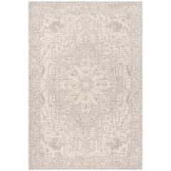 MARSEILLE 400, SILVER / IVORY, 6'-7" X 6'-7" Square, Area Rug, MAR412G-7SQ