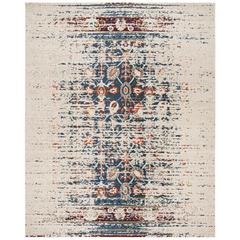 MONACO, IVORY / BLUE, 9' X 12', Area Rug
