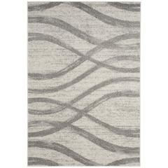 Adirondack, CREAM / GREY, 8' X 10', Area Rug