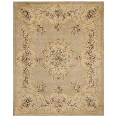 BERGAMA, LIGHT GREEN / BEIGE, 9' X 12', Area Rug