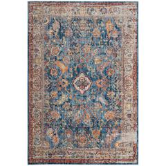 BRISTOL, BLUE / LIGHT GREY, 7' X 7' Square, Area Rug, BTL361C-7SQ