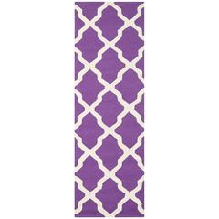 CAMBRIDGE, PURPLE / IVORY, 2'-6" X 8', Area Rug, CAM121K-28