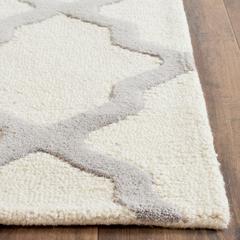 CAMBRIDGE, IVORY / SILVER, 2'-6" X 18', Area Rug