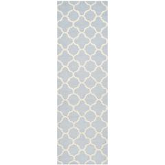 CAMBRIDGE, LIGHT BLUE / IVORY, 2'-6" X 8', Area Rug, CAM130A-28