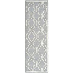 CAMBRIDGE, SILVER / IVORY, 2'-6" X 8', Area Rug, CAM131D-28