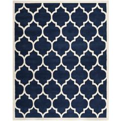 CHATHAM, DARK BLUE / IVORY, 8'-9" X 12', Area Rug, CHT733C-9