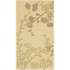 COURTYARD, NATURAL / OLIVE, 6'-7" X 9'-6", Area Rug, CY4038A-6