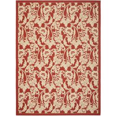 COURTYARD, RED / CREME, 8' X 11', Area Rug, CY6565-28-8
