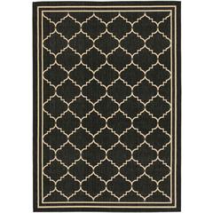 COURTYARD, BLACK / CREME, 9' X 12', Area Rug, CY6889-26-9