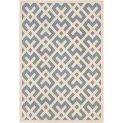 COURTYARD, BLUE / BONE, 9' X 12', Area Rug, CY6915-233-9