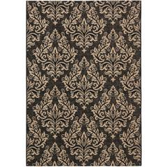 COURTYARD, BLACK / CREME, 9' X 12', Area Rug, CY6930-26-9