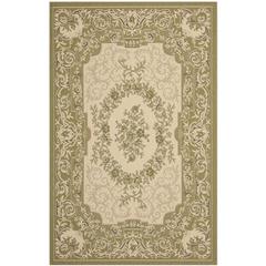 COURTYARD, CREAM / GREEN, 9' X 12', Area Rug, CY7208-14A5-9