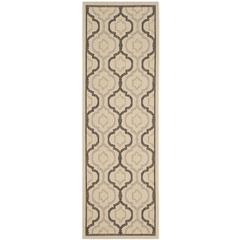 COURTYARD, BEIGE / BLACK, 2'-3" X 8', Area Rug, CY7938-256A21-28