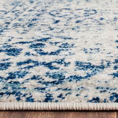 EVOKE, IVORY / BLUE, 6'-7" X 9', Area Rug, EVK260C-6