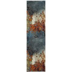 GLACIER, BLUE / MULTI, 2'-3" X 8', Area Rug, GLA125B-28