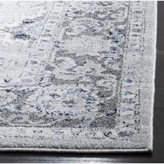 HARBOR, LIGHT GREY / DARK GREY, 6'-7" X 6'-7" Round, Area Rug, HBR145G-6R