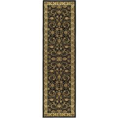 LYNDHURST, BLACK / IVORY, 2'-3" X 20', Area Rug, LNH219A-220