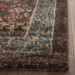 MAHAL, NAVY / RED, 2'-2" X 18', Area Rug