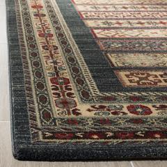 MAHAL, NAVY / CREME, 6'-7" X 6'-7" Square, Area Rug