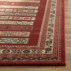 MAHAL, RED / CREME, 6'-7" X 6'-7" Square, Area Rug, MAH636Q-7SQ