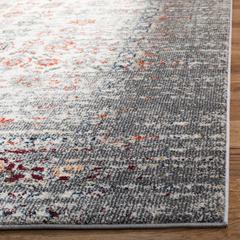 MONACO, GREY / IVORY, 6'-7" X 6'-7" Square, Area Rug, MNC208T-7SQ