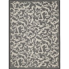 COURTYARD, BLACK / SAND, 9' X 12', Area Rug, CY2663-3908-9