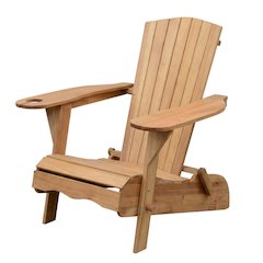 Outdoor Eucalyptus Wood Adirondack Chairs Set Of 2 With Silver Metal Accents