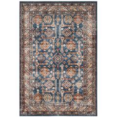 BIJAR, ROYAL / IVORY, 6'-7" X 9', Area Rug, BIJ653B-6