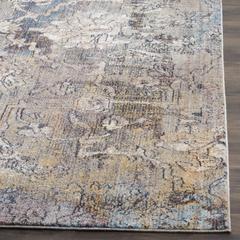 BRISTOL, BLUE / GREY, 7' X 7' Round, Area Rug