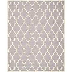 CAMBRIDGE, SILVER / IVORY, 7'-6" X 9'-6", Area Rug, CAM134D-810