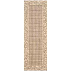 COURTYARD, BROWN / NATURAL, 5'-3" X 7'-7", Area Rug, CY0727-3009-5