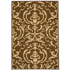 COURTYARD, CHOCOLATE / NATURAL, 9' X 12', Area Rug, CY2663-3409-9