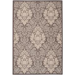COURTYARD, CHOCOLATE / NATURAL, 6'-7" X 9'-6", Area Rug, CY2714-3409-6