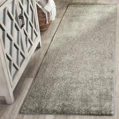 EVOKE, SILVER / IVORY, 2'-2" X 21', Area Rug