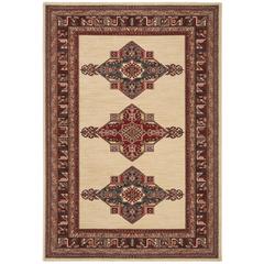 MAHAL, CREME / RED, 8' X 11', Area Rug, MAH628A-8