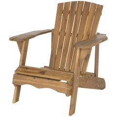 Rustic Brass Metal Wine Glass Holder Chair With Acacia Wood Seat