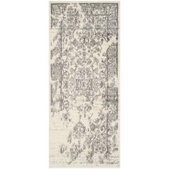 Adirondack, IVORY / SILVER, 2'-6" X 22', Area Rug, ADR101B-222